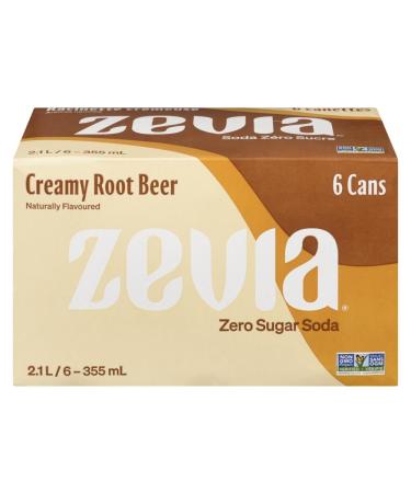 Zevia Creamy Root Beer 24/355ML