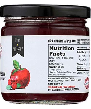 Backyard Food Co. Cranberry Apple Jam - 7.6 oz Jar | New England Recipe - Buy Online on SooperMarket.com