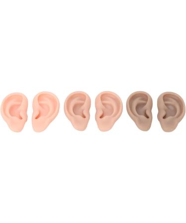 Artificial Ear Model Set - 3 Pairs Soft Human Ear Models in 3 Colors for Easy Home Use - Buy Online on SooperMarket.com