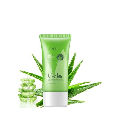 MIESCHER Organic Aloe Vera Gel - with Fresh 96% Aloe Gel for Face and Body  Skin Care for Deeply & Rapidly Soothing  Firming  Sunburn Relieve  Acne