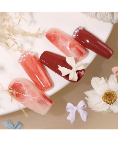 100PCS Colorful 3D Bow Nail Art Decorations - Nail Charms for Acrylic Resin Design - Buy Online on SooperMarket.com