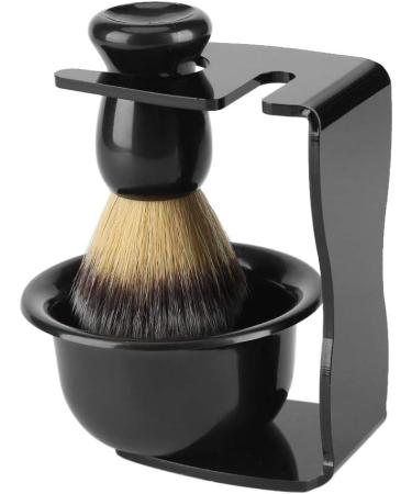 HEEPDD 3-in-1 Professional Men's Shaving Set | Shaving Bowl Rack & Brushes for Beard Care | Ideal for Personal & Professional Use - Buy Online on SooperMarket.com