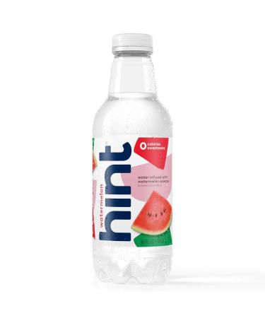 Hint Water Watermelon , Pure Water Infused with Watermelon, Zero Sugar, Zero Calories, Zero Sweeteners, Zero Preservatives, Zero Artificial Flavors, 16 Ounce Bottles (Pack of 12)