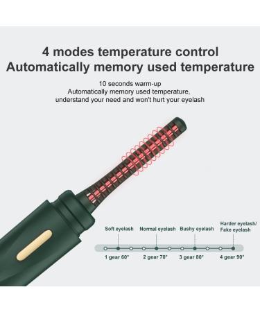 Buy Rechargeable Electric Heated Lash Curler | LCD Display Eyelash Makeup Tool for Perfect Curls - Buy Online on SooperMarket.com