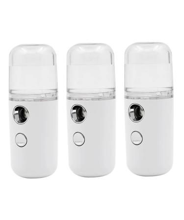 PLAFOPE 3 Pcs Atomizer Clipper Guard Holder Mist Sprayer Umidificador De Ar Sprayer Face Tool Portable White