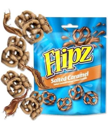 Flipz Coated Pretzels Milk Chocolate Cookies & Cream Salted Caramel Gift Selection 3 x 90g Bags. Picnic Party Thank You Present Thinking of you Treat Flippin' Awesome - Buy Online on SooperMarket.com