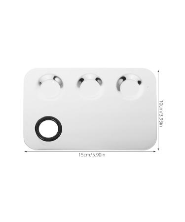 Stainless Steel Makeup Mixing Palette - Metal Foundation Tray for Cosmetics & Nail Art (5.89x3.93 Inch - Buy Online on SooperMarket.com