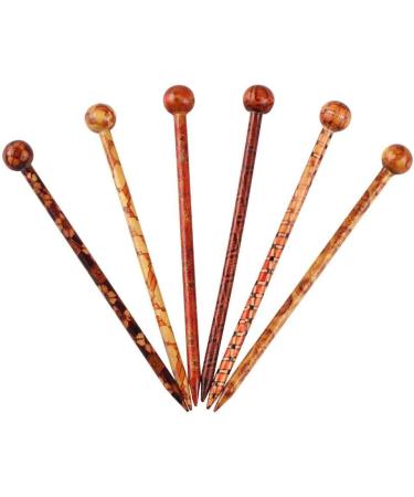Handmade Wooden Hair Sticks for Women - Hellery 4 Pack Hairpin Fashion Accessories - Buy Online on SooperMarket.com