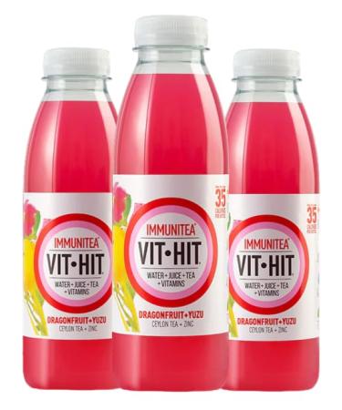 Vit Hit Juice 500ml (12 Immunitea - Dragonfruit + Yuzu) Immunitea - Dragonfruit + Yuzu 12