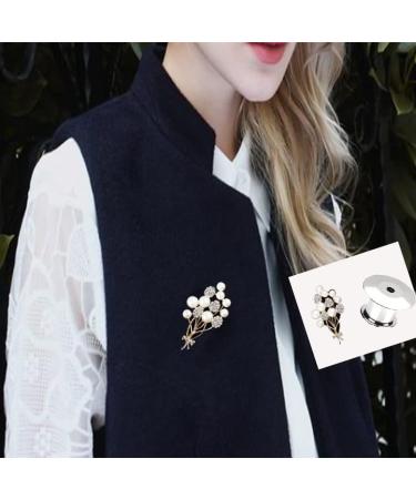 40PCS Locking Pin Backs - Flat Head Clasp for Brooches, Lapels, Badges, DIY Crafts - Buy Online on SooperMarket.com