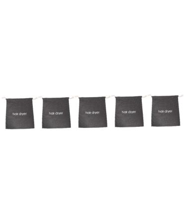 Baluue 5 Pcs Hair Dryer Storage Bag Hair Dryer Bags Drawstring Bag Makeup Storage Bag Pouch Travel Canvas