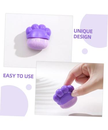 Healeved Cat Claw Foundation Brush Makeup Brush Blush Brush Portable Foundation Brush Powder Brush for Loose Powder Brush for Makeup Concealer Brush Travel Plastic Cosmetic Purple Cat Paw - Buy Online on SooperMarket.com