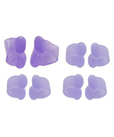 4 Pairs Silicone Toe Separators for Hallux Valgus Relief - Purple - Buy Online on SooperMarket.com