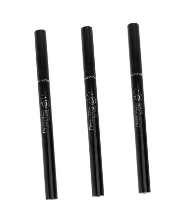 HAPINARY 3pcs Makeup Eyebrow Pencils Eyebrow Pencil Brush Long Lasting Eyebrow Pencils Chocolate