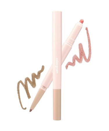 COLORGRAM All In One Over-Lip Maker 01 Warm Peach | Versatile Lip Liner & Contour with Natural Shades  Matte finish  Perfect for Daily wear  Bigger and Fuller Lips  Plumping effect  Smooth and creamy texture (0.02 Fl. Oz...