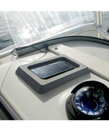 Castaway Customs SeaDek Foam Cell Phone Holder for Boats - Fishing Boat Dash Accessory | 3M Adhesive Backing - Single Black - Buy Online on SooperMarket.com
