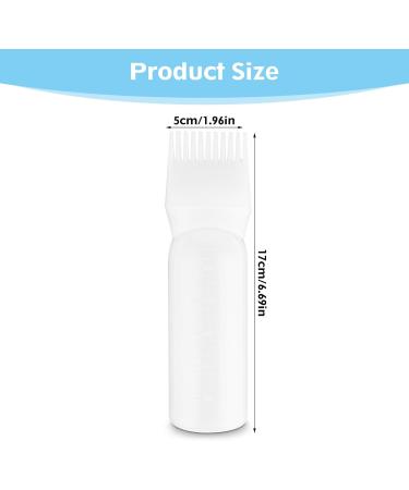 Root Comb Applicator Bottle Brush 6oz - Hair Dye & Color Scalp Treatment Tool (White) - Buy Online on SooperMarket.com