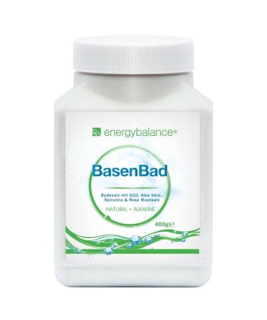 Energybalance base pool - Basic bathing salt - Q10 aloe vera spirulina pink mayosalz - with acidification weakness fatigue - quality from Switzerland - 400 g