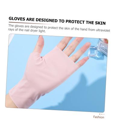 minkissy 4 Pairs Ice Silk Nail Gloves UV blocking gloves fingerless protection gloves anti UV hands gloves anti gloves nail salon gloves UV shield gloves hand gloves Nylon outdoor Miss - Buy Online on SooperMarket.com