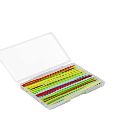48pcs 2.7 Large Eye Plastic Sewing Needles Yarn Needles Safety Lacing Needles Children Safety Learning Needles Applicable to Children Craft Needles Project 4 Colors