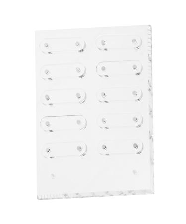 HAPINARY 1 Set Nail Display Board Magnetic Nail Art Display Board Nail Art Showing Board Nail Art Display Stand Nail Art Magnetic Display Board Nail Salon Display Boards Nail Salon Supply 20.00X16.00X0.40CM Transparent 1