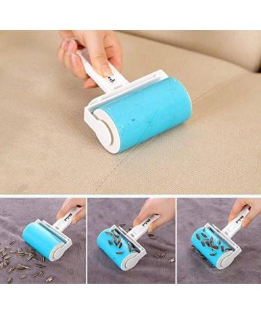 iLifeTech Reusable Lint Roller Sticky Lint Brush for Dog Cat Hair Remover Washable Sticky Roller for Clothes Carpets - Medium Size 2 Piece Set Blue - Buy Online on SooperMarket.com