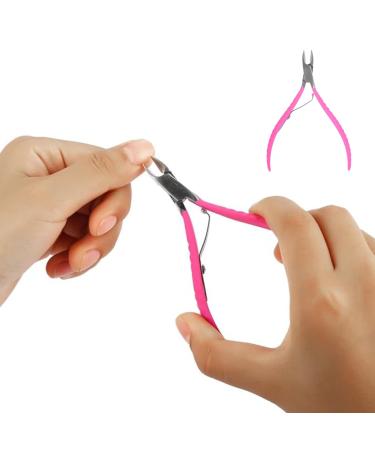 Stainless Steel Nail Clippers Hard Skin Scissor Nail Manicure Tool Professional Stainless Steel Nail Cuticle Nipper Clipper for Nail Salon and Household