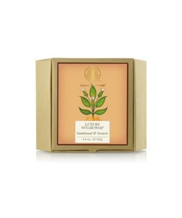 Buy Forest Essentials Luxury Sugar Soap Sandalwood & Turmeric - 125g | Best Natural Skincare for Glowing Skin - International Shipping Available - Buy Online on SooperMarket.com
