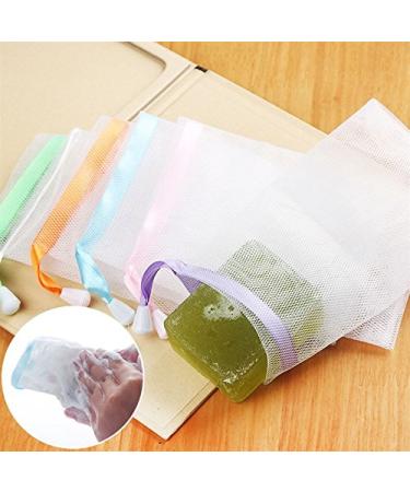 20-Pack Magnoloran Double Layer Mesh Soap Saver Pouch for Exfoliating and Bubble Foam Net Handmade Soap - Body and Facial Cleaning Tool - Buy Online on SooperMarket.com