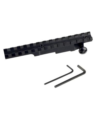 ToopMount 13 Slots Picatinny Weaver Rail Mount 135mm Riser Mount Rail fits 20-21mm wide Rail Base Mount