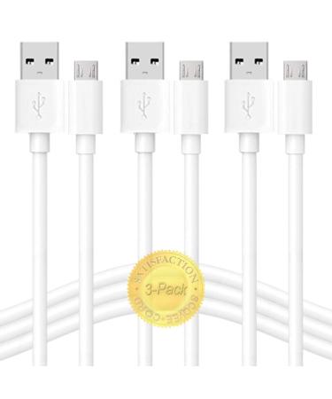 10FT 3 Pack Power Extension Cable for Wyze Cam v2 v3,WyzeCam Pan,Oculus Go,Yi Camera,Yi Dome Home,Blink Camera,Indoor Nest-Cam,Kasa,SCOVEE Micro USB Charging Extension Cord for wyze v3 1080p Outdoor