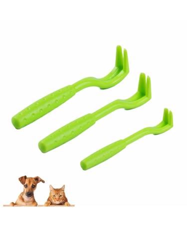 3PCS of Tick Hooks are Suitable for all Tick Anti-Tick Levers to Protect Dogs Cats and Horses Tick Traps Tick Hooks Tick Traps (Green)