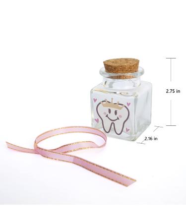 HAMUIERS Baby Tooth Fairy Box - Glass Tooth Holder for Kids First Teeth, Keepsake Gift for Girls - Buy Online on SooperMarket.com
