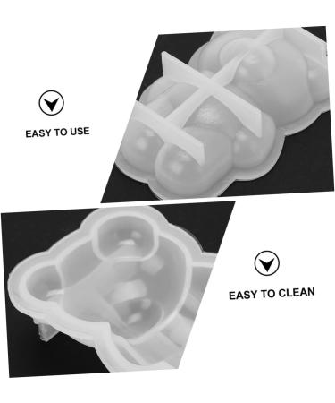STOBOK 3 Pcs Silicone Mold Gummy Bear Molds Silicone DIY Mold Epoxy Crystals Decor Crystal Decor Silicone Gummy Molds Jewelry Pendant Casting Molds Resin Moulds Crafts Silica Gel Big Nose As Shownx3pcs 8X5.4CMx3pcs - Buy Online on SooperMarket.com