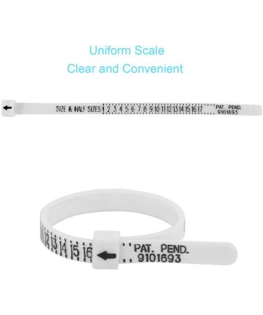 Ring Sizer Measuring Tool Set - 27 PCS Premium Ring Measurement Kit | US Ring Size 0-13 with Half Size | Includes 1 PCS Finger Ring Sizing Measure Gauge by UUBAAR - Buy Online on SooperMarket.com