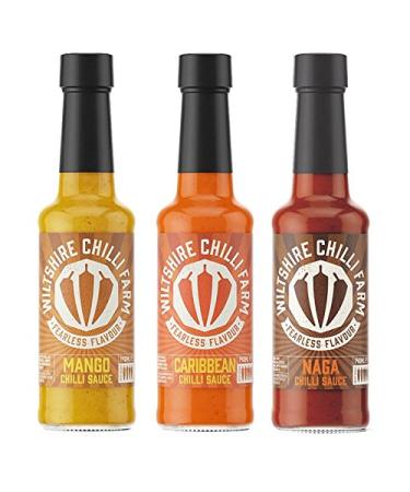 Wiltshire Chilli Farm Mango Caribbean and Naga Hot Chili Sauce Set (1 piece)