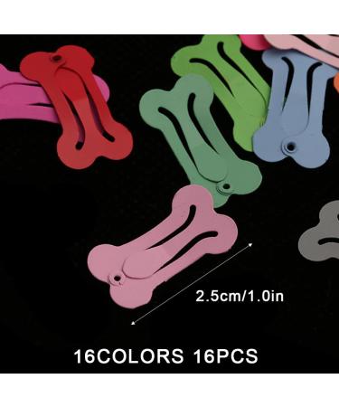 Larfraecy 16 PCS Dog Hair Clips Bone Shaped Pet Hair Barrettes Candy coloured kids hairpin bone bb clip pet hair accessories Mini Pet Hair Clip Bone Multi-colored hair accessories for dogs - Buy Online on SooperMarket.com