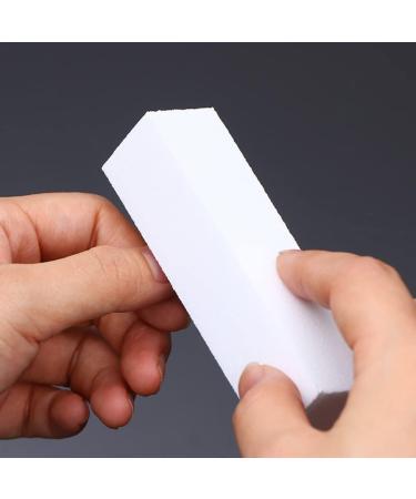 1PC White Nail Buffer Block 4 Way Nail File Buffing Sanding Buffer Nail Art Tips Tool Fingernail Manicure Pedicure Kit For Salon Or Home Use nail files and buffers - Buy Online on SooperMarket.com