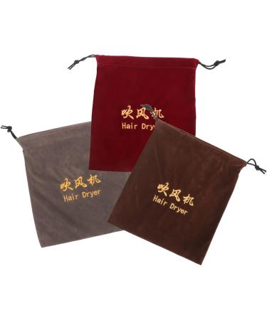 NOLITOY 6 Pcs Hair Dryer Storage Bag Hair Dryer Pouch Blow Dryer Bag Velvet Storage Bag Fabric - Buy Online on SooperMarket.com