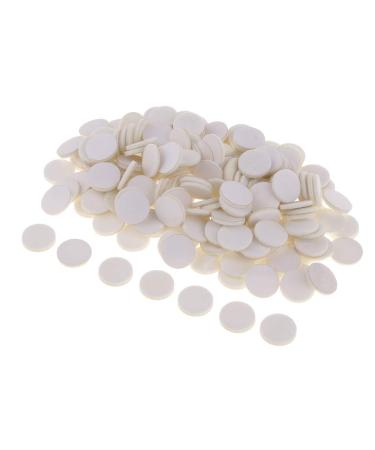 B Blesiya (200 Pack) 21mm Small Essential Necklace Locket Replacement Flet Pads Round for Humidifiers Car 1 Colors white