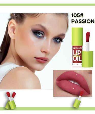 Plumping Lip Oil Gloss | Crystal Jelly Lip Care | Hydrating & Nourishing | Long Lasting & Lightweight | (5#PASSION) - Buy Online on SooperMarket.com