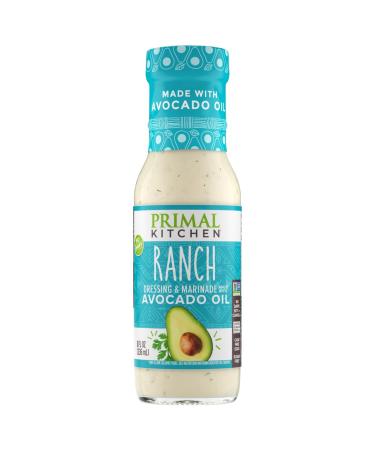 Primal Kitchen - Ranch Avocado Oil-Based Dressing and Marinade Whole30 and Paleo Approved (8 oz)