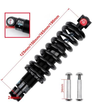JFOYH Coil+Oil Shock Absorber: Rear Shocks for MTB/E-Bike - 165MM 650LBS - Buy Online on SooperMarket.com