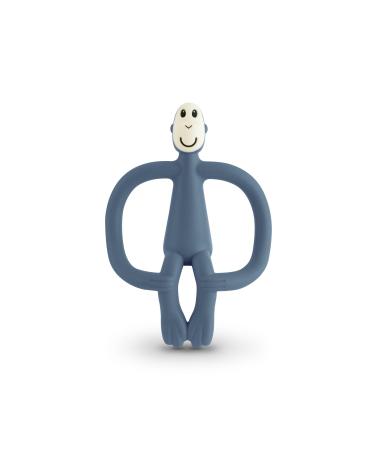 Matchstick Monkey Original Teether & Gel Applicator Silicone Easy To Grip BPA Free 3 Months Old+ 10.5 cm Airforce Blue Monkey Airforce Blue Monkey 3 Months Old+ 1 Original Monkey Teether