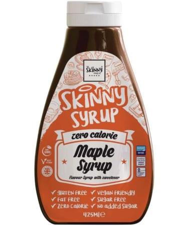 The Skiny Food Co Maple Syrup 425g - The Totally Amazing Sugar Free Zero Calorie Fat Free And Guilt Free Skiny Syrup - Pack of 5 - Buy Online on SooperMarket.com