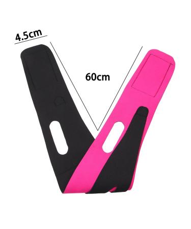 Vctitil Women Pink Slimming Face Bandage - V-Shaped Lifting Wrinkle Removal & Double Chin Reduction Beauty Tool - Buy Online on SooperMarket.com