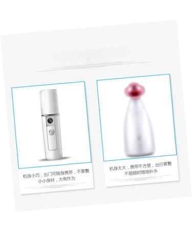 FOYTOKI Mist Sprayer Portable Humidifiers Mist Facial Sprayer Facial Mister Mini Humidifier Atomizer White - Buy Online on SooperMarket.com