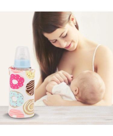 Portable USB Baby Bottle Warmer with Insulation Thermostat - Donut Pattern - Buy Online on SooperMarket.com