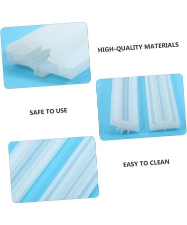 Ciieeo 1pc Sandwich Tube Mold Candle Tube Tuile Molds Silicone Mousse Cake para Snowflake Cake Mold Silicone Maple DIY Baking Mold Candle Making Soap White Chocolate Silica Gel 32X5.5CM - Buy Online on SooperMarket.com