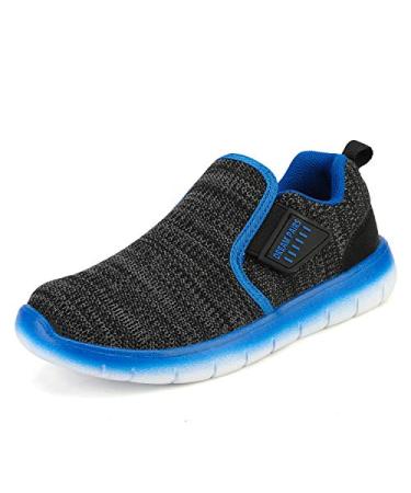 DREAM PAIRS Boys Girls Breathable Sneakers Running Shoes 6 Big Kid Black/Grey/Royal